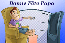 Gif animé bonne fête papa football